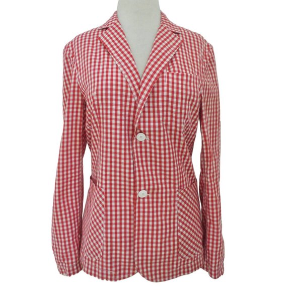 COMME DES GARCONS SHIRT womens Gingham check jacket blazer